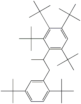 2-(2,3,4,6-テトラ-tert-ブチルフェニル)-1-(2,5-ジ-tert-ブチルフェニル)プロパン 化学構造式