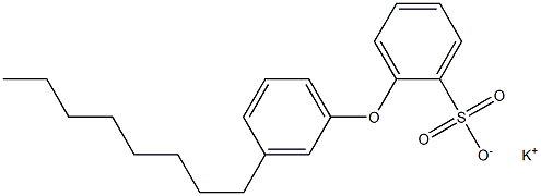 2-(3-Octylphenoxy)benzenesulfonic acid potassium salt Structure