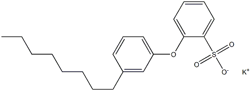 2-(3-Octylphenoxy)benzenesulfonic acid potassium salt,,结构式