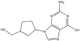 2-Amino-9-(3-hydroxymethylcyclopentyl)-9H-purin-6-ol