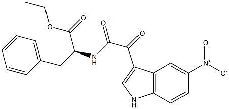  N-[[(5-Nitro-1H-indol-3-yl)carbonyl]carbonyl]-L-phenylalanine ethyl ester