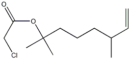 Chloroacetic acid 1,1,5-trimethyl-6-heptenyl ester|