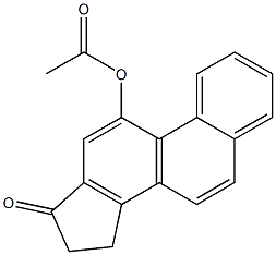 Acetic acid 17-oxo-15,16-dihydro-17H-cyclopenta[a]phenanthrene-11-yl ester Structure