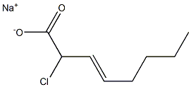 2-Chloro-3-octenoic acid sodium salt|