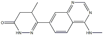 4,5-Dihydro-5-methyl-6-(4-methylaminoquinazolin-7-yl)pyridazin-3(2H)-one