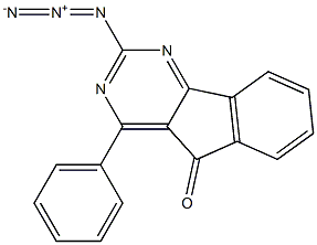 2-Azido-4-phenyl-5H-indeno[1,2-d]pyrimidin-5-one,,结构式