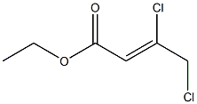 3,4-ジクロロクロトン酸エチル 化学構造式