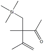 3,4-Dimethyl-3-[(trimethylsilyl)methyl]-4-penten-2-one,,结构式