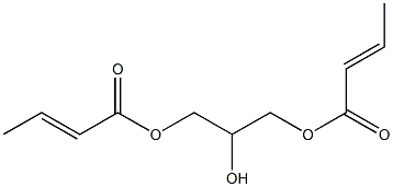Biscrotonic acid 2-hydroxy-1,3-propanediyl ester,,结构式