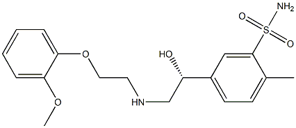 5-[(R)-1-Hydroxy-2-[[2-(2-methoxyphenoxy)ethyl]amino]ethyl]-2-methylbenzenesulfonamide