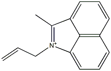 1-(2-プロペニル)-2-メチルベンゾ[cd]インドール-1-イウム 化学構造式