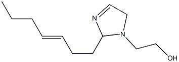 1-(2-ヒドロキシエチル)-2-(3-ヘプテニル)-3-イミダゾリン 化学構造式