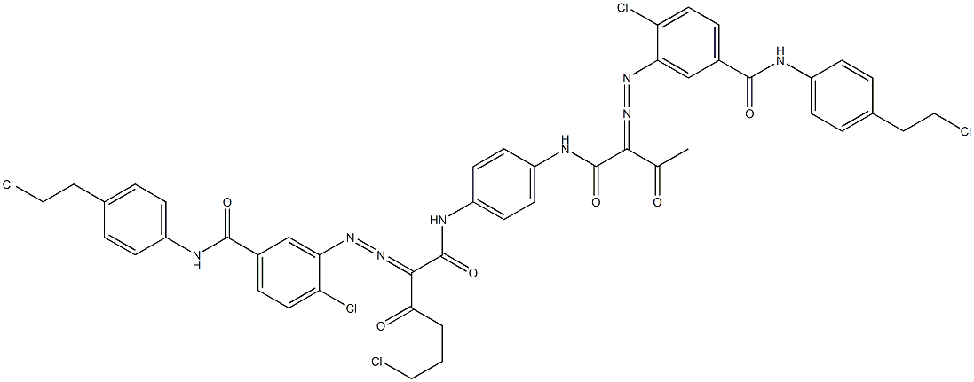 3,3'-[2-(2-Chloroethyl)-1,4-phenylenebis[iminocarbonyl(acetylmethylene)azo]]bis[N-[4-(2-chloroethyl)phenyl]-4-chlorobenzamide]