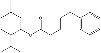 5-Phenylpentanoic acid 2-isopropyl-5-methyl-cyclohexan-1-yl ester Struktur