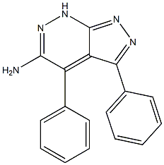 3,4-Diphenyl-7H-pyrazolo[3,4-c]pyridazin-5-amine,,结构式