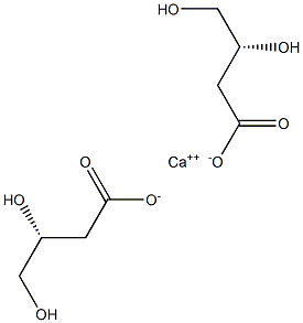 Bis[[R,(-)]-3,4-dihydroxybutyric acid] calcium salt,,结构式