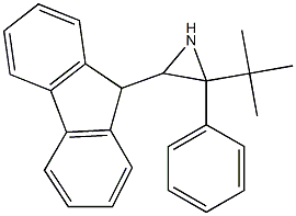 2-tert-ブチル-2-フェニル-3-(9H-フルオレン-9-イル)アジリジン 化学構造式