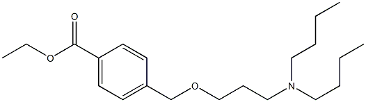 p-[(3-Dibutylaminopropoxy)methyl]benzoic acid ethyl ester Structure
