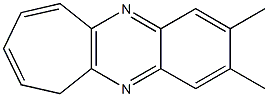 2,3-Dimethyl-6H-cyclohepta[b]quinoxaline Structure