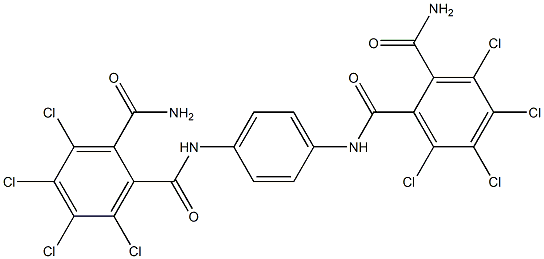 N,N''-(p-Phenylene)bis(3,4,5,6-tetrachlorophthalamide) 结构式