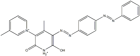 1',2'-Dihydro-6'-hydroxy-3,4'-dimethyl-2'-oxo-5'-[[4-(phenylazo)phenyl]azo]-1,3'-bipyridin-1-ium