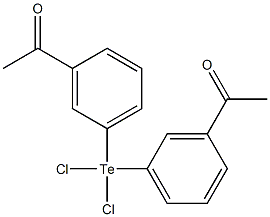  Bis(3-acetylphenyl)dichlorotellurium(IV)