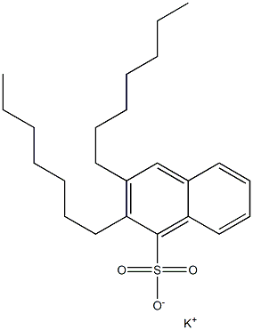 2,3-Diheptyl-1-naphthalenesulfonic acid potassium salt Structure