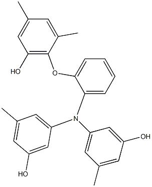  N,N-Bis(3-hydroxy-5-methylphenyl)-2-(6-hydroxy-2,4-dimethylphenoxy)benzenamine