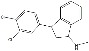 3-(3,4-Dichlorophenyl)-2,3-dihydro-N-methyl-1H-inden-1-amine Struktur