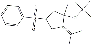 1-(1-Methylethylidene)-2-methyl-2-(trimethylsilyloxy)-4-phenylsulfonylcyclopentane Structure