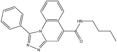 1-Phenyl-N-butyl[1,2,4]triazolo[4,3-a]quinoline-5-carboxamide Structure