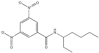 N-(1-Ethylpentyl)-3,5-dinitrobenzamide Struktur