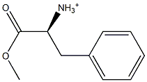 (S)-1-メトキシカルボニル-2-フェニルエタンアミニウム 化学構造式