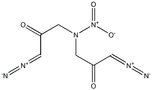 1,1'-(Nitroimino)bis(3-diazo-2-propanone) Structure