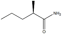 [R,(-)]-2-メチルバレルアミド 化学構造式