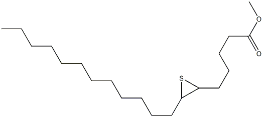 6,7-Epithiononadecanoic acid methyl ester,,结构式