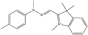 1,3,3-Trimethyl-2-[[2-methyl-2-(4-methylphenyl)hydrazono]methyl]-3H-indolium|