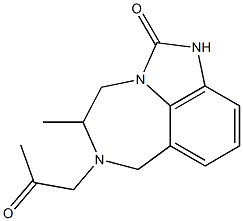  4,5,6,7-Tetrahydro-5-methyl-6-(2-oxopropyl)imidazo[4,5,1-jk][1,4]benzodiazepin-2(1H)-one