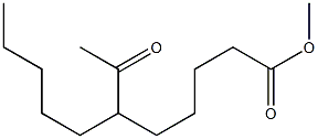 6-Pentyl-7-oxooctanoic acid methyl ester Structure