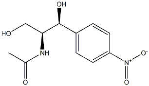 N-[(1S,2S)-1-(Hydroxymethyl)-2-hydroxy-2-(4-nitrophenyl)ethyl]acetamide,,结构式