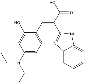 2-(1H-Benzimidazol-2-yl)-3-[2-hydroxy-4-(diethylamino)phenyl]acrylic acid|