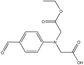 N-(4-ホルミルフェニル)イミノビス(酢酸エチル) 化学構造式