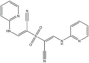 2,2'-Sulfonylbis[(E)-3-(2-pyridyl)aminopropenenitrile] Structure