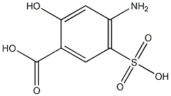 4-アミノ-5-スルホサリチル酸 化学構造式