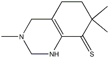 3-Methyl-7,7-dimethyl-1,2,3,4,5,6,7,8-octahydroquinazoline-8-thione Struktur