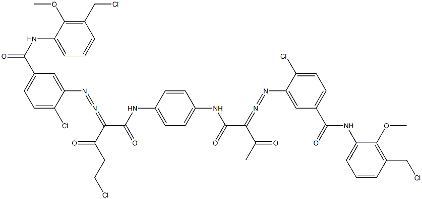 3,3'-[2-(Chloromethyl)-1,4-phenylenebis[iminocarbonyl(acetylmethylene)azo]]bis[N-[3-(chloromethyl)-2-methoxyphenyl]-4-chlorobenzamide]
