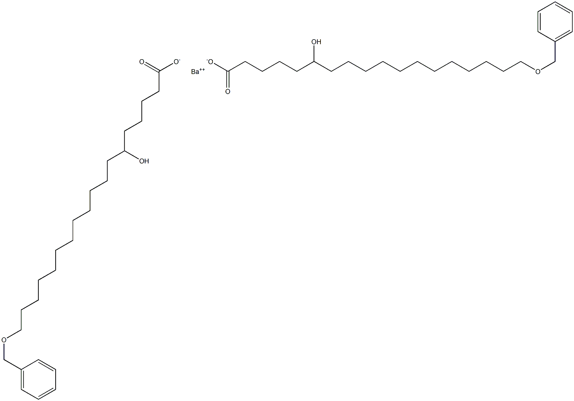 Bis(18-benzyloxy-6-hydroxystearic acid)barium salt