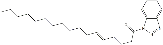 1-(5-Heptadecenoyl)-1H-benzotriazole,,结构式