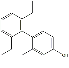 3-Ethyl-4-(2,6-diethylphenyl)phenol Structure