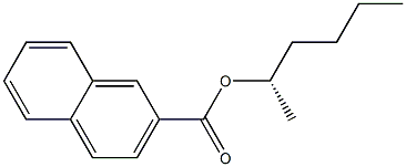 [S,(+)]-2-Hexanol 2-naphthoate Struktur